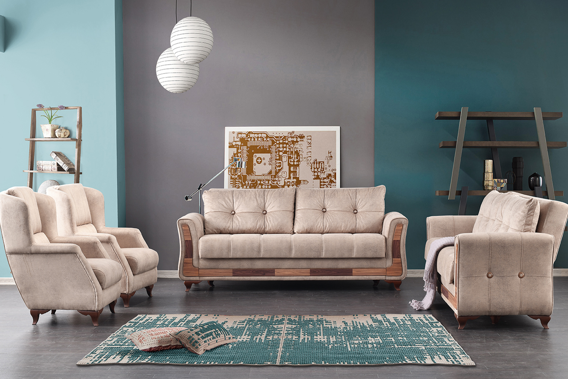 Rastaban Sofa Set